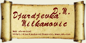 Đurđevka Milkanović vizit kartica